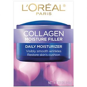 Collagen Face Moisturizer by L’Oreal Paris Skin Care Day and Night Cream Anti Aging Face Cream to Smooth Wrinkles I Non-Greasy I 1.7 oz.