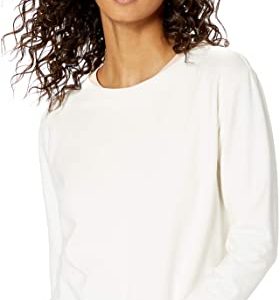 The Drop Women’s Annabelle Long-Sleeve Crew Neck Supersoft Stretch Pullover