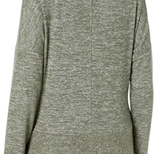 Amazon Brand – Daily Ritual Women’s Cozy Knit Pleat Front Draped Sweatshirt