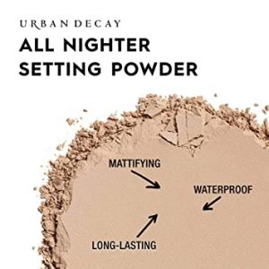Urban Decay All Nighter Waterproof Setting Powder – Lightweight, Translucent Makeup Finishing Powder – Smooths Skin & Minimizes Shine – Lasts Up To 11 Hours