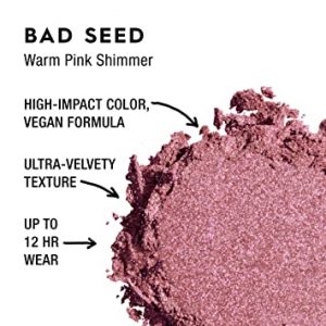 Urban Decay 24/7 Eyeshadow Compact, Bad Seed – Warm Pink Shimmer – Ultra-Blendable – Rich, Vegan Color with Velvety Texture – Up to 12-Hour Wear