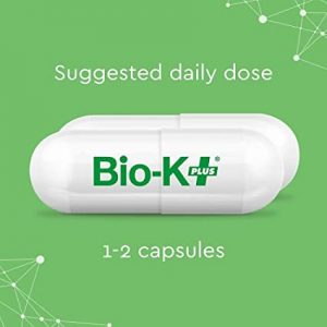 Bio-K + Daily Care Plus Probiotic Supplement Capsules for Adult Men and Women, 50 Billion Active Bacteria, Promotes Immune System Health – Vegan & Gluten-Free Delayed Release, 30 Capules/Box